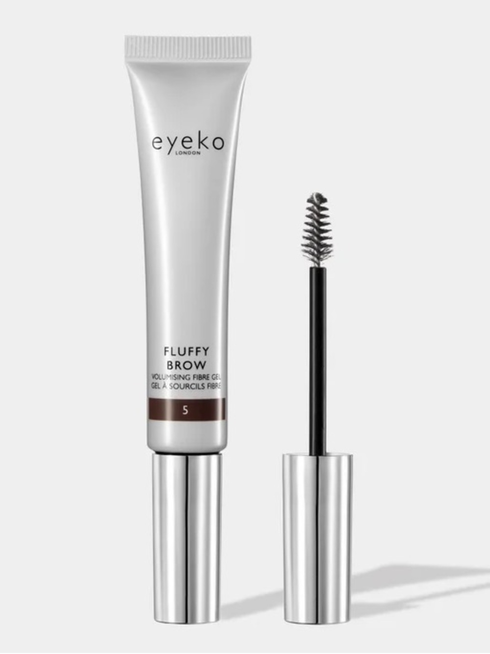 NIB Eyeko Fluffy Brow Volumising Fibre Gel in 5 Black Brown